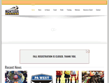 Tablet Screenshot of montoursoccer.com